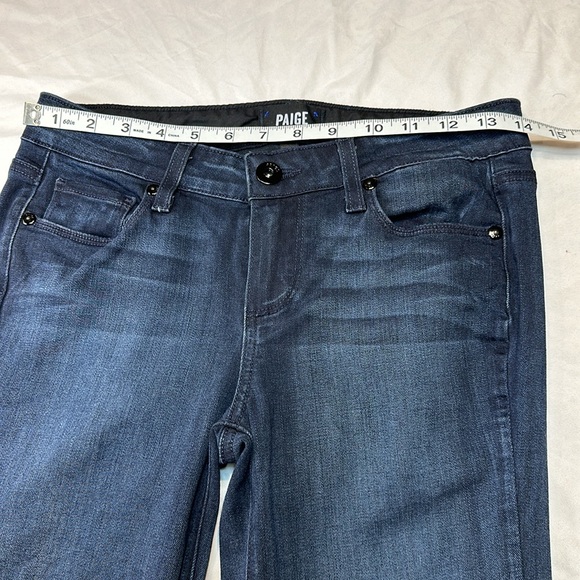 Paige Manhattan Bootcut Jeans Size 26 Clayton Dark Wash Stretch EUC - Picture 6 of 15